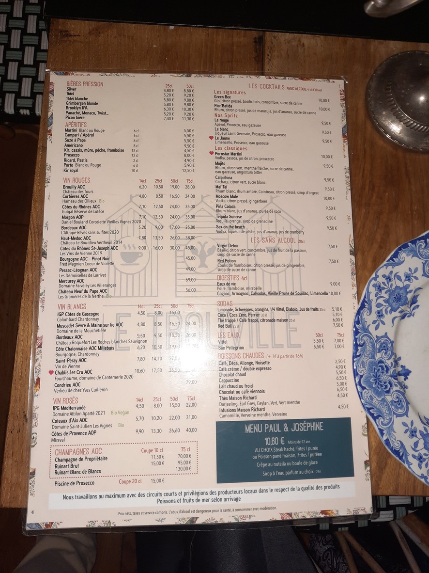 Restaurant Le Trouville menu 3