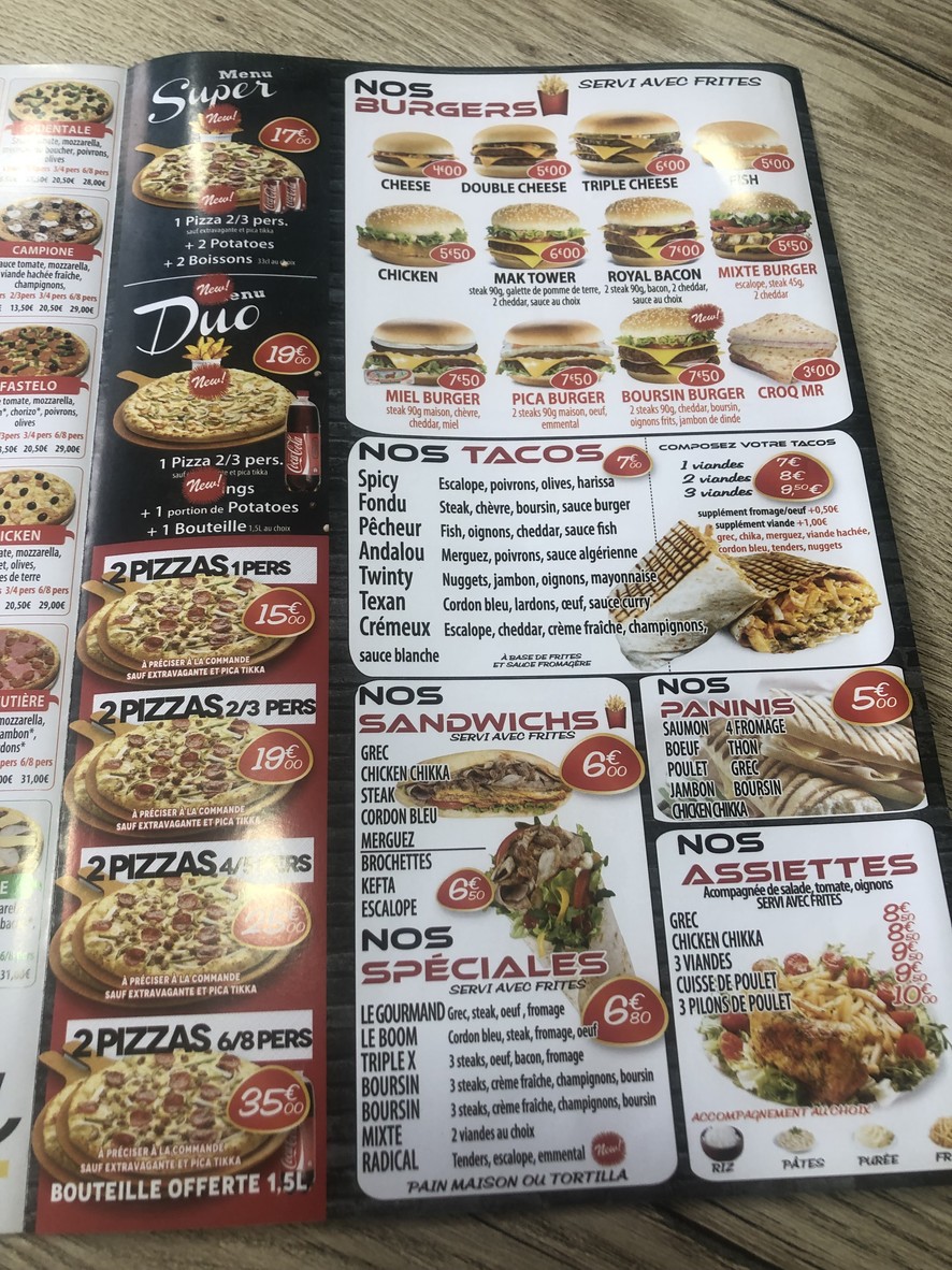 Pizza Pica menu 2