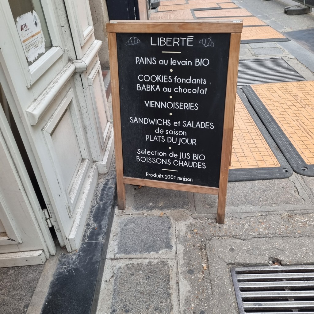 Boulangerie LIBERTÉ menu 1