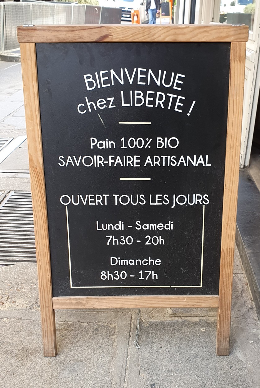 Boulangerie LIBERTÉ menu 2