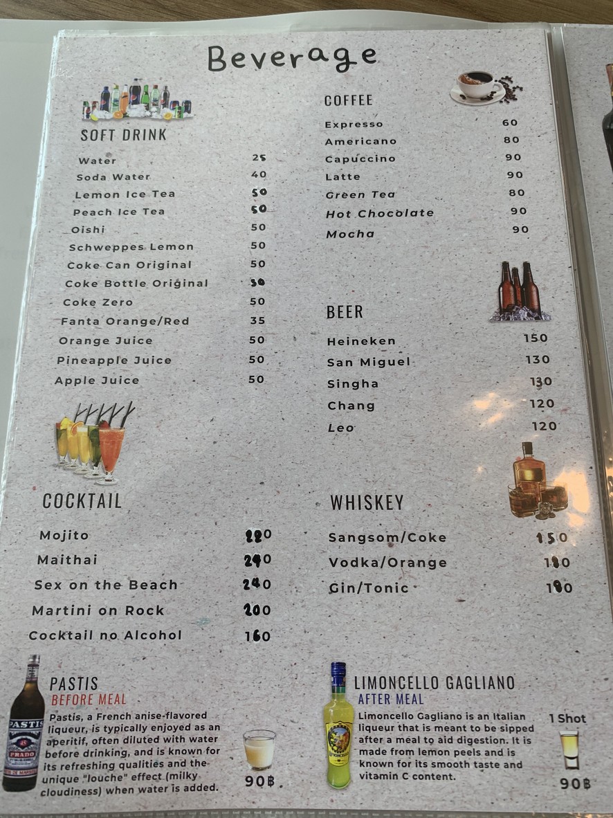 Chez Mony Restaurant Bangkok menu 4