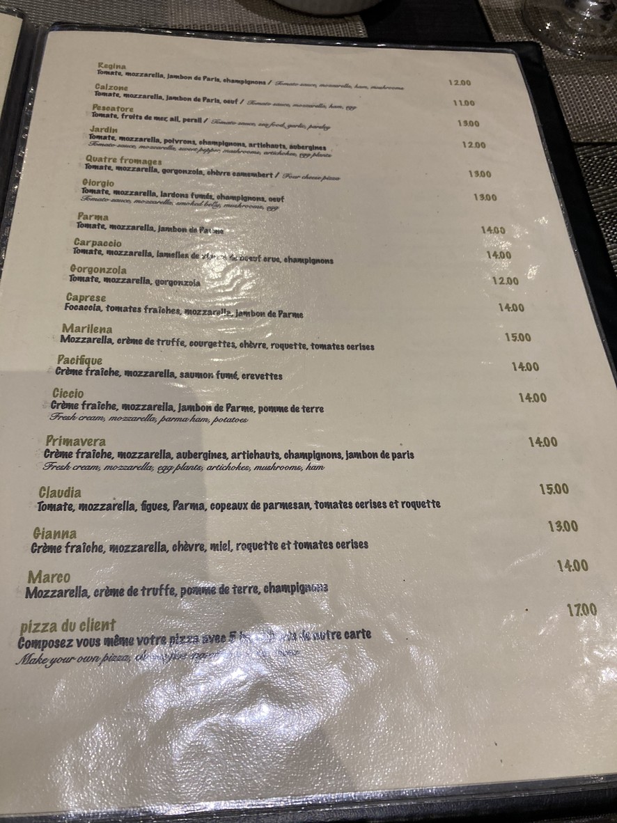 Le Venezia menu 2