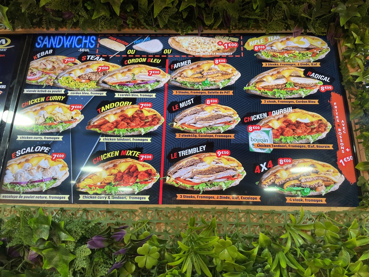 Le Must menu 4