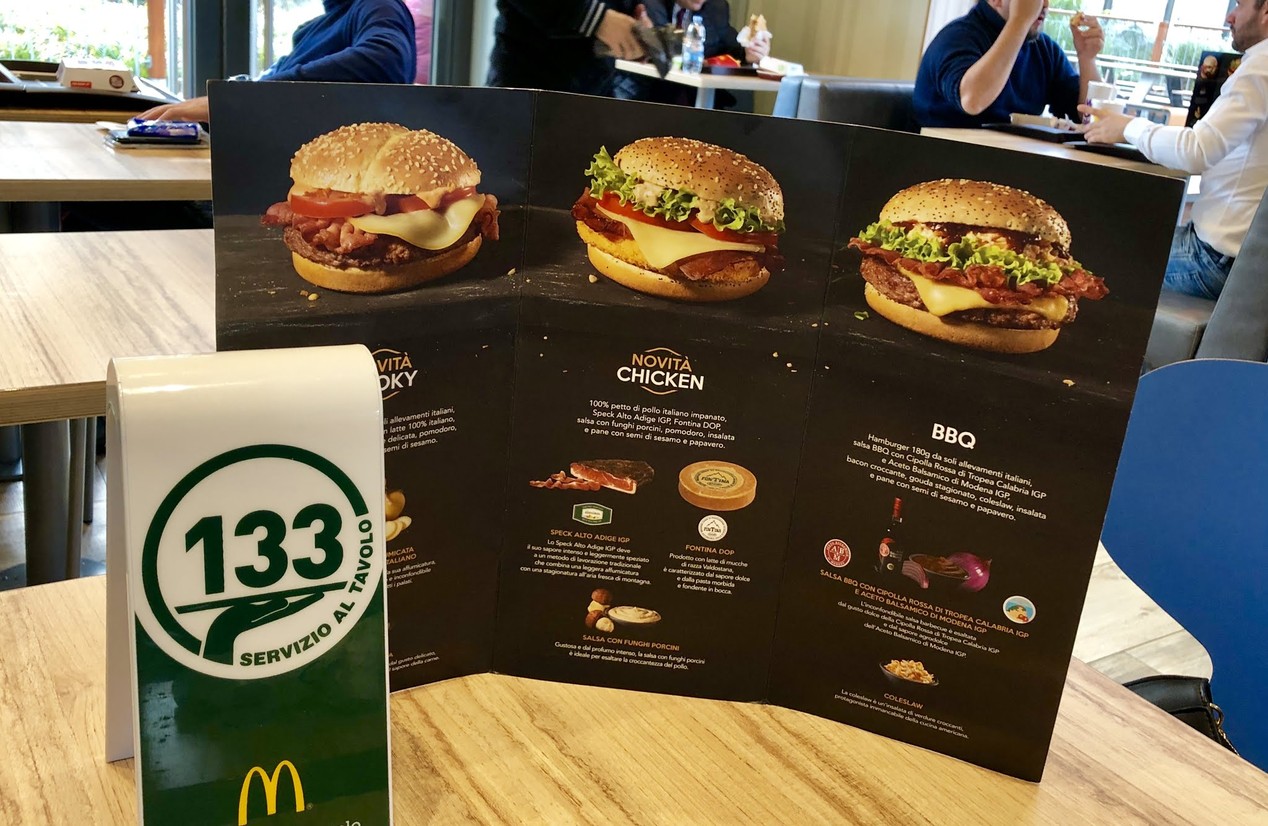McDonald's menu 1