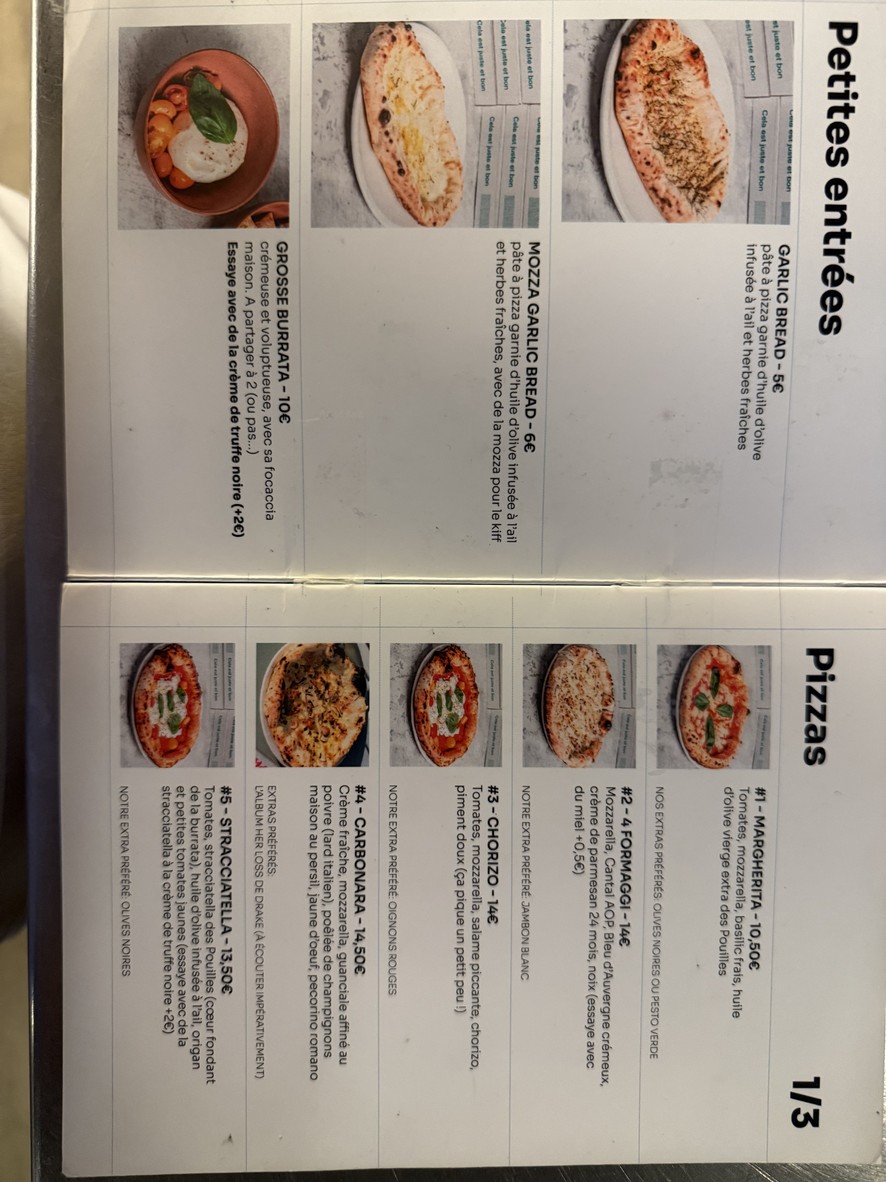Bricktop Pizza menu 1