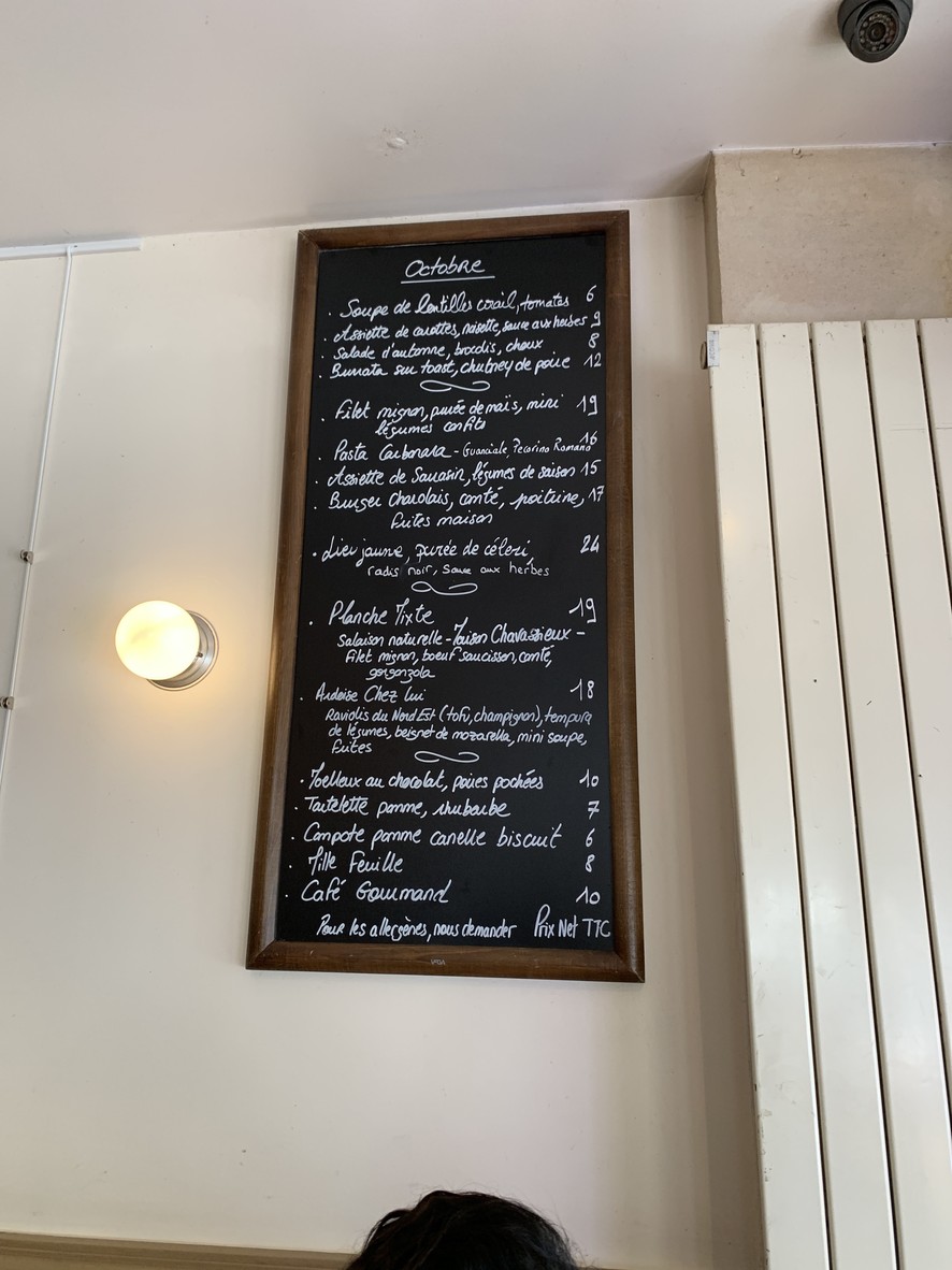 La Buvette menu 1