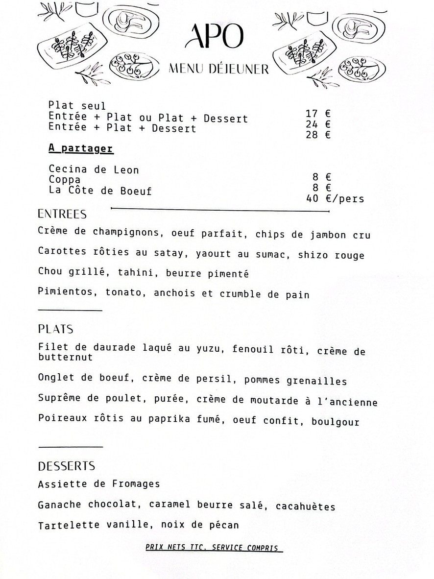 APO menu 1