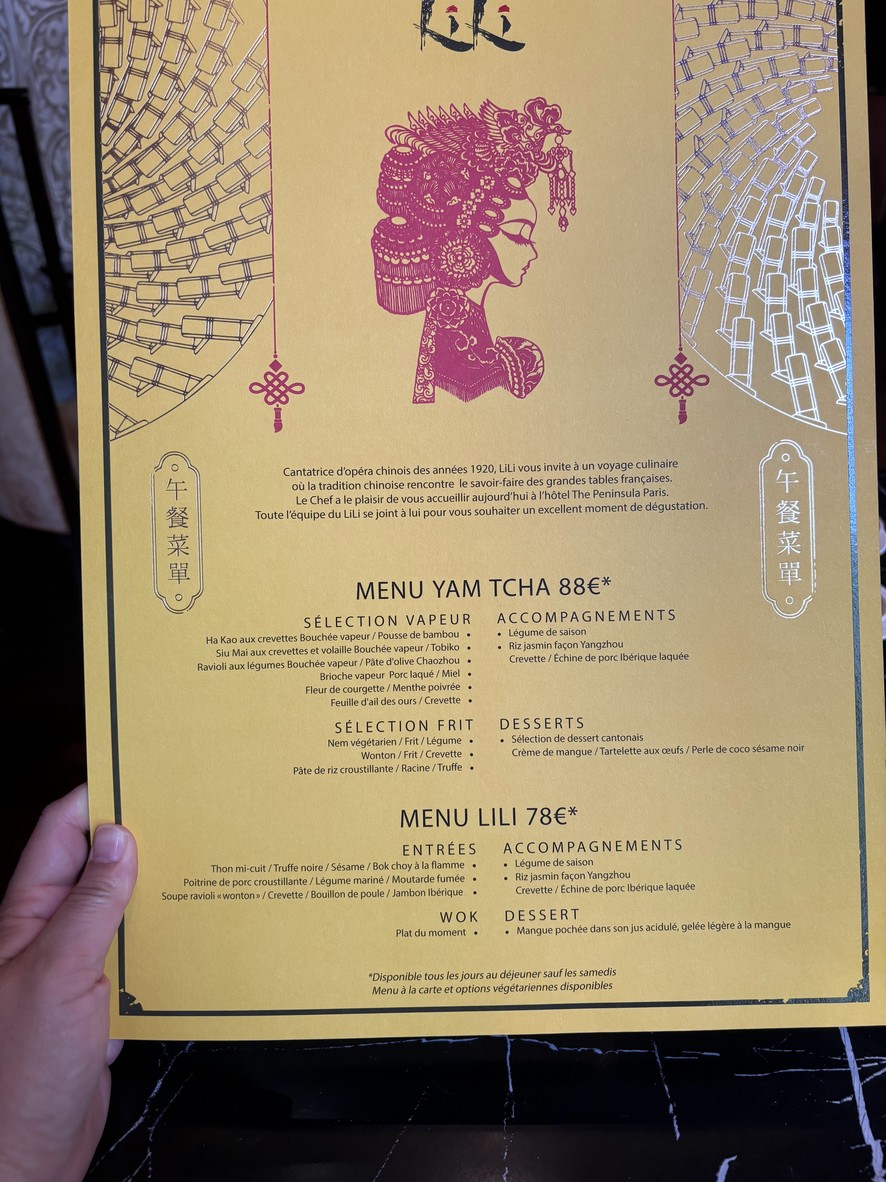LiLi menu 2