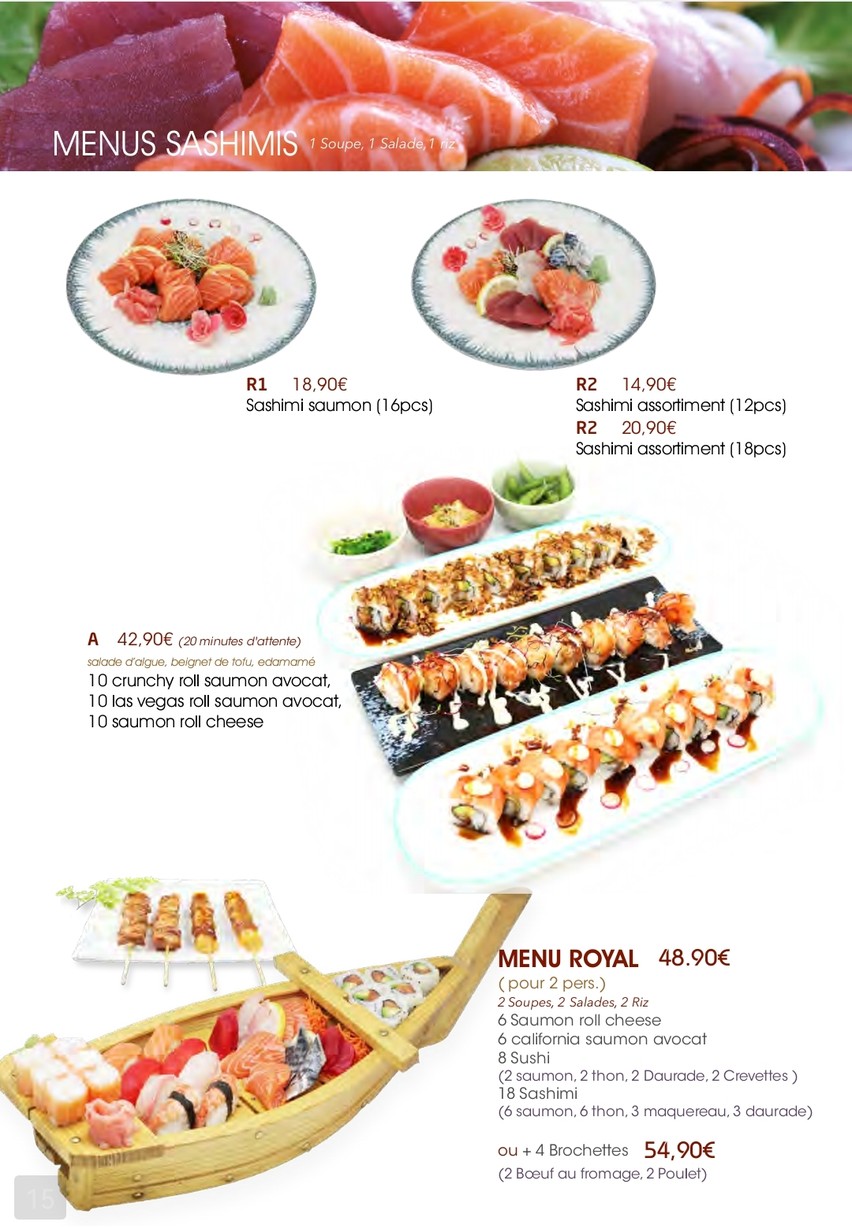 Fusion Sushi menu 4
