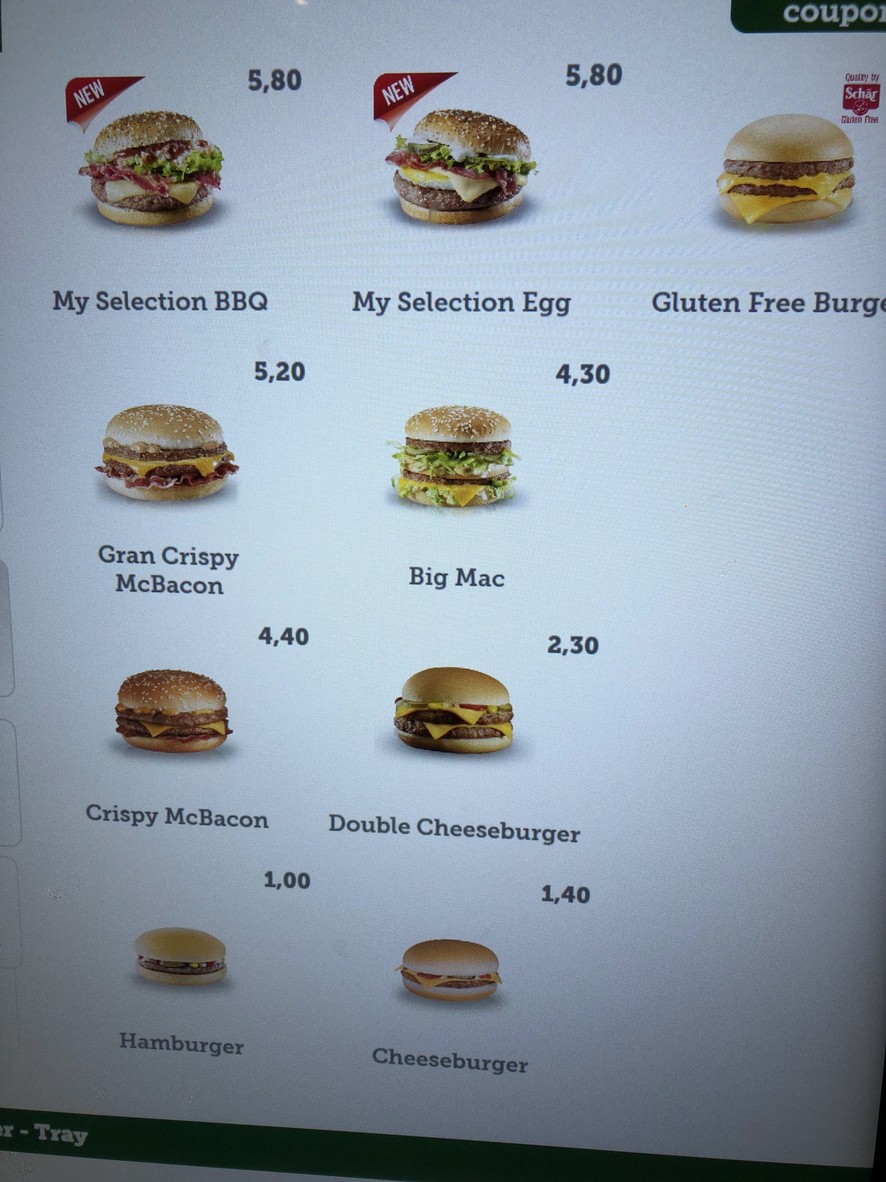 McDonald's menu 2