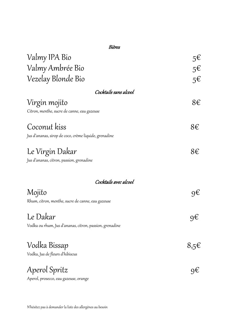 BALY Restaurant menu 4