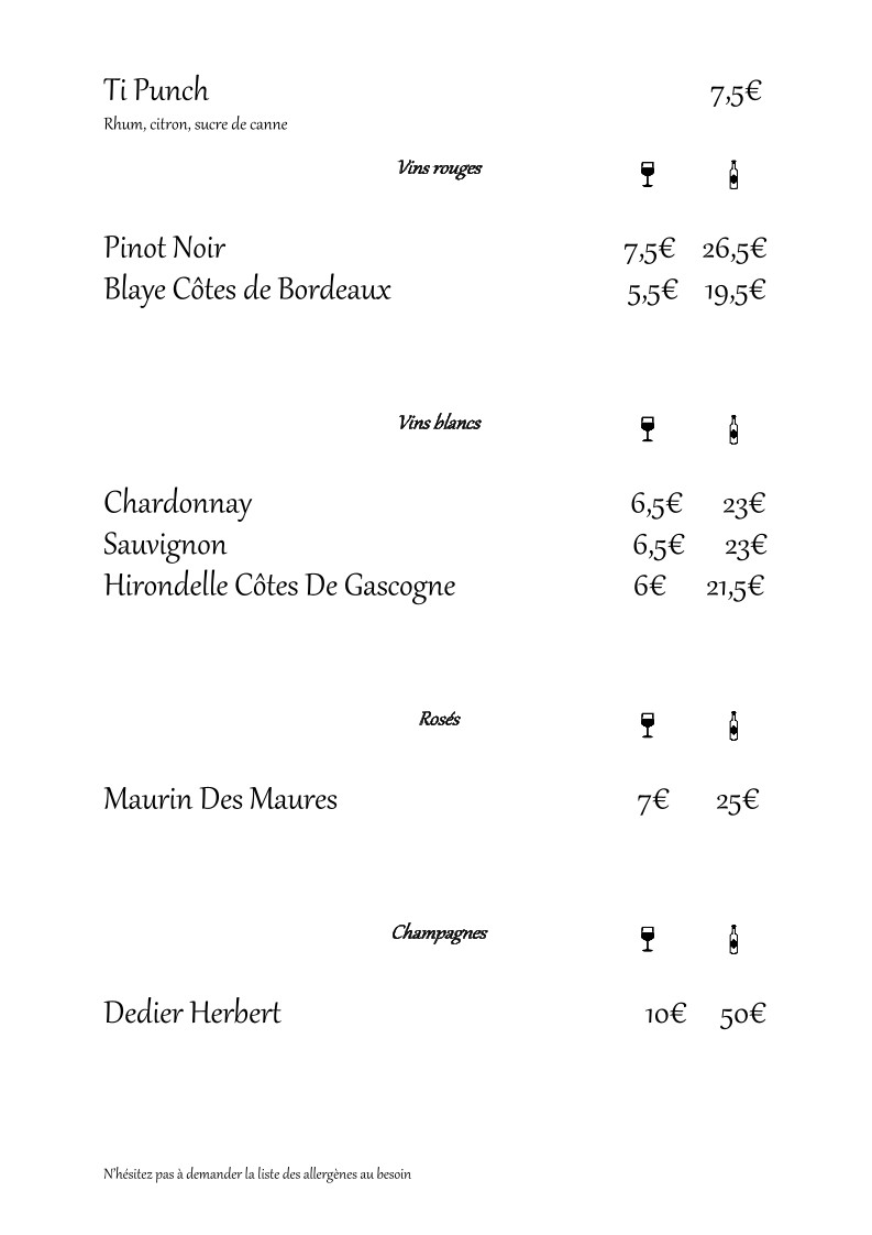 BALY Restaurant menu 5