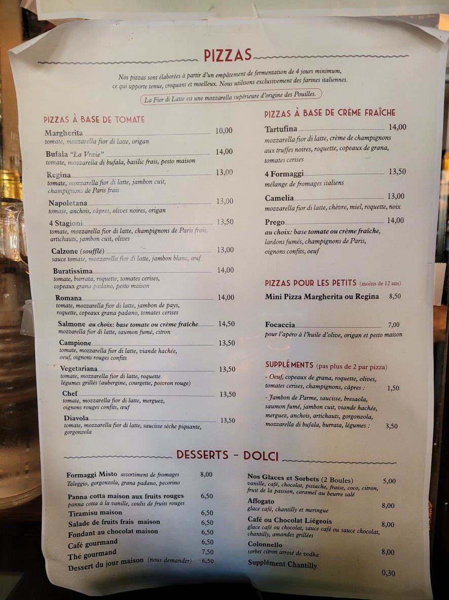 Prego menu 2