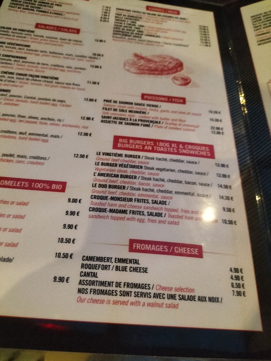 Le Vingtième menu 2