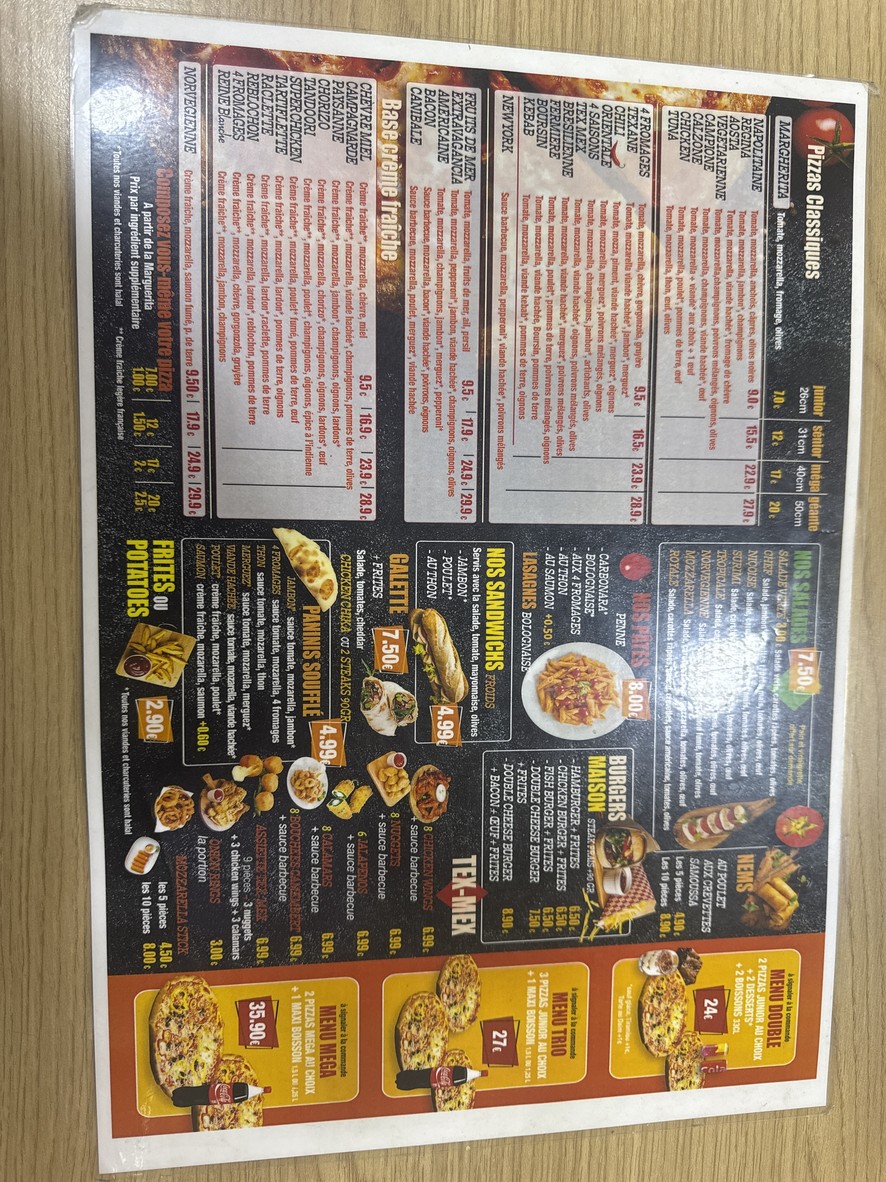 Royal Pizza93 menu 2