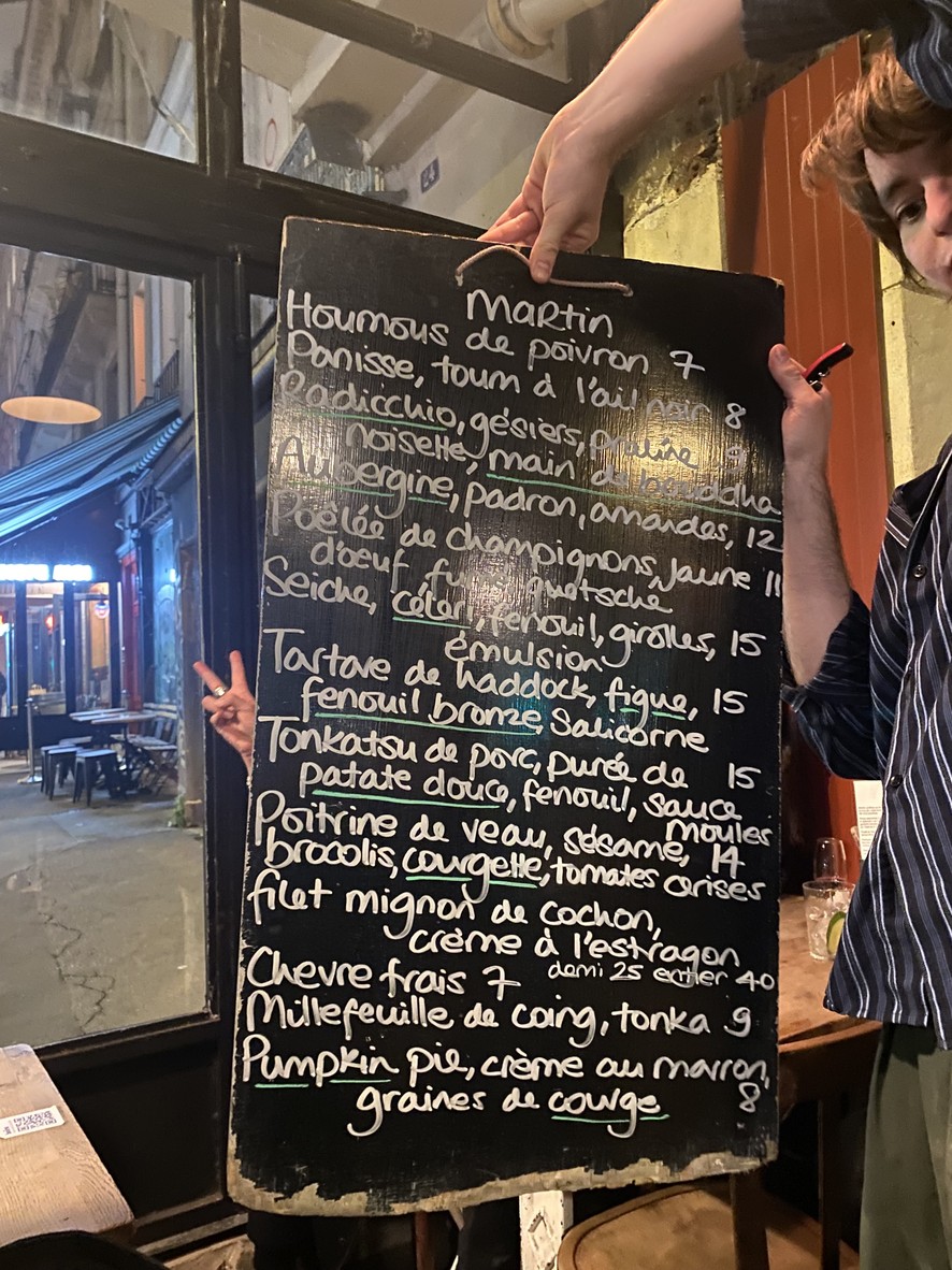 Martin menu 1