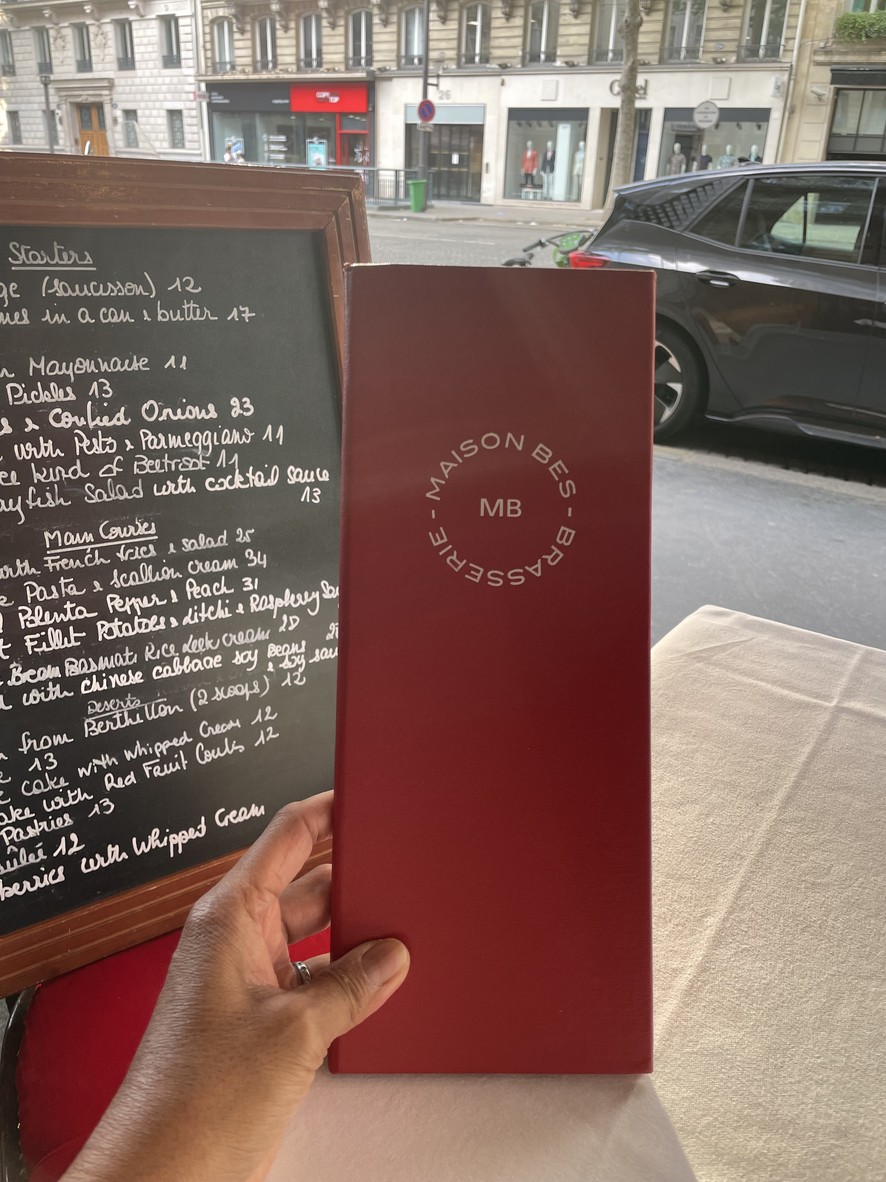 Maison Bès menu 1