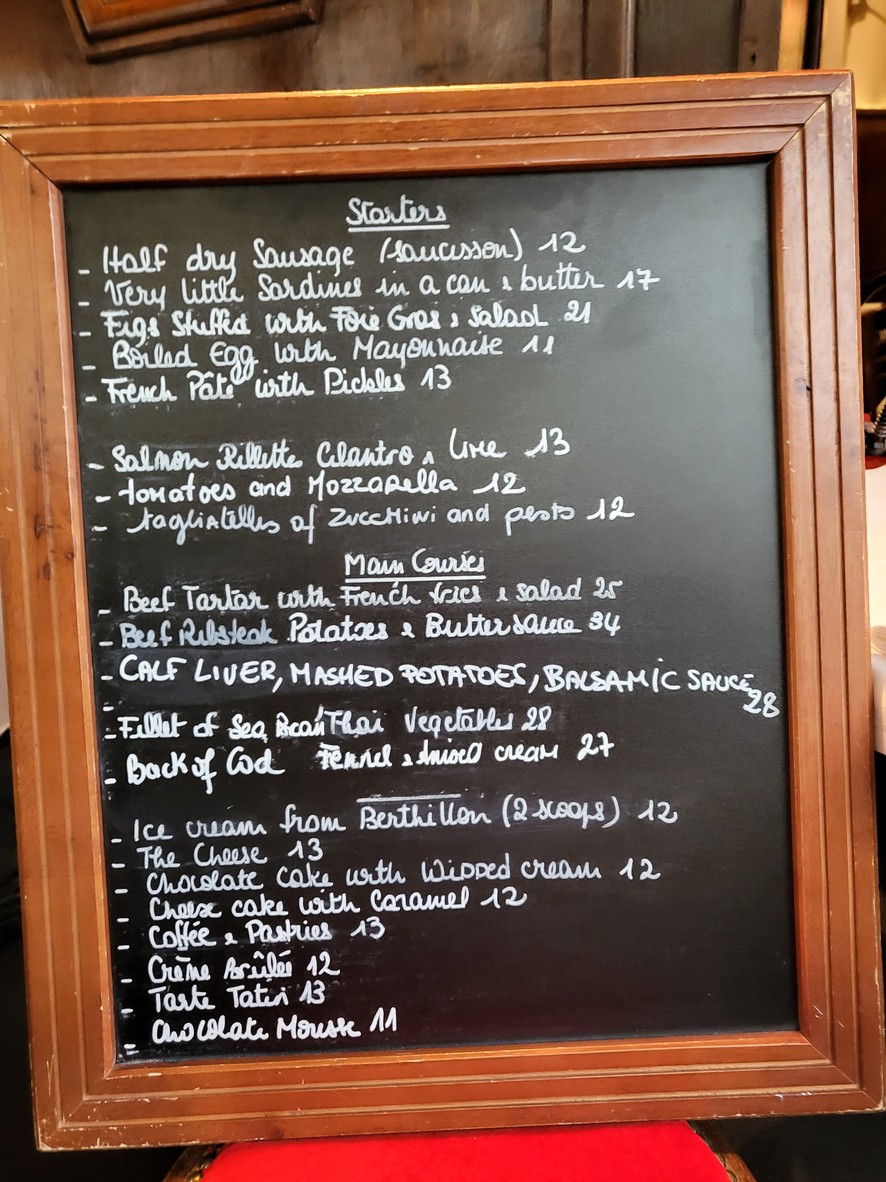 Maison Bès menu 3