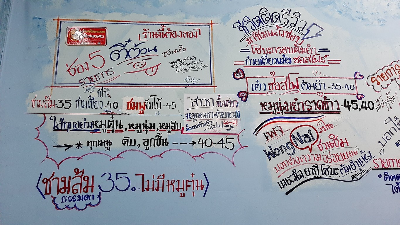 ป้าน้อยเตี๋ยวต้มยำสุโขทัย@ซ.นราธิวาส'15 menu 2