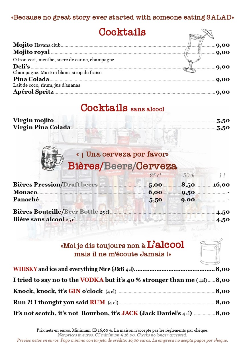 Le Déli's Café menu 2
