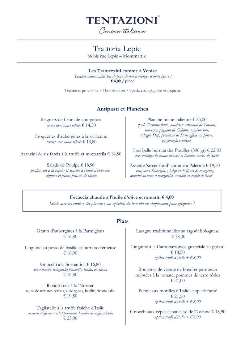 Tentazioni menu 1