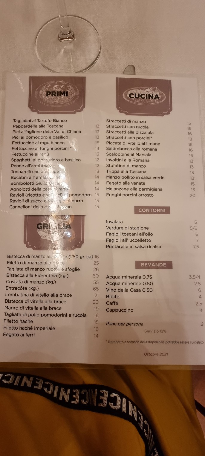 Dal Toscano Restaurant menu 3