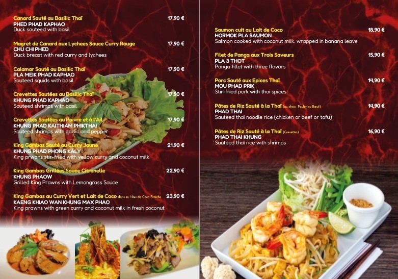 Meilleur Coco Thaï menu 9