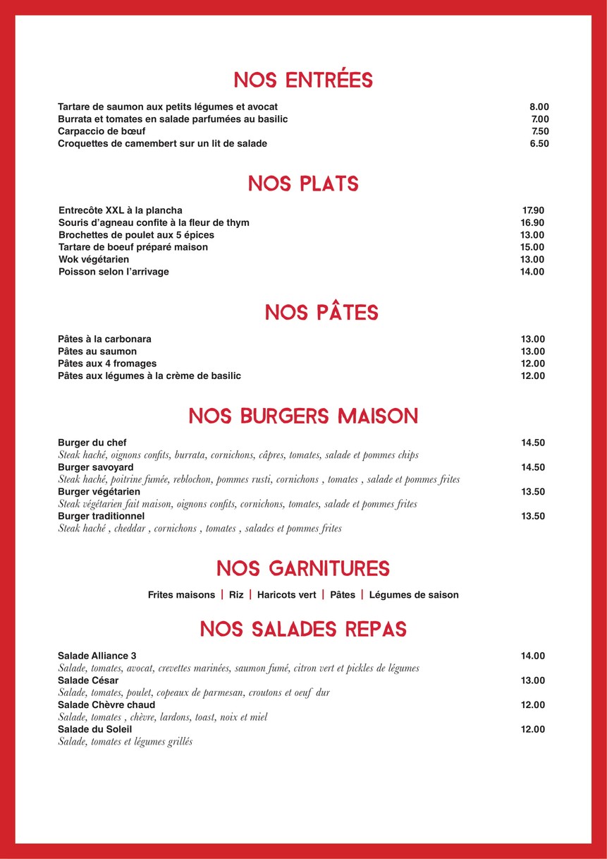 Alliance 3 menu 1