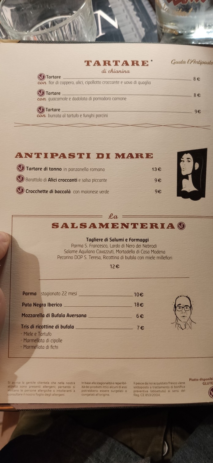 I Vitelloni CIAMPINO menu 2