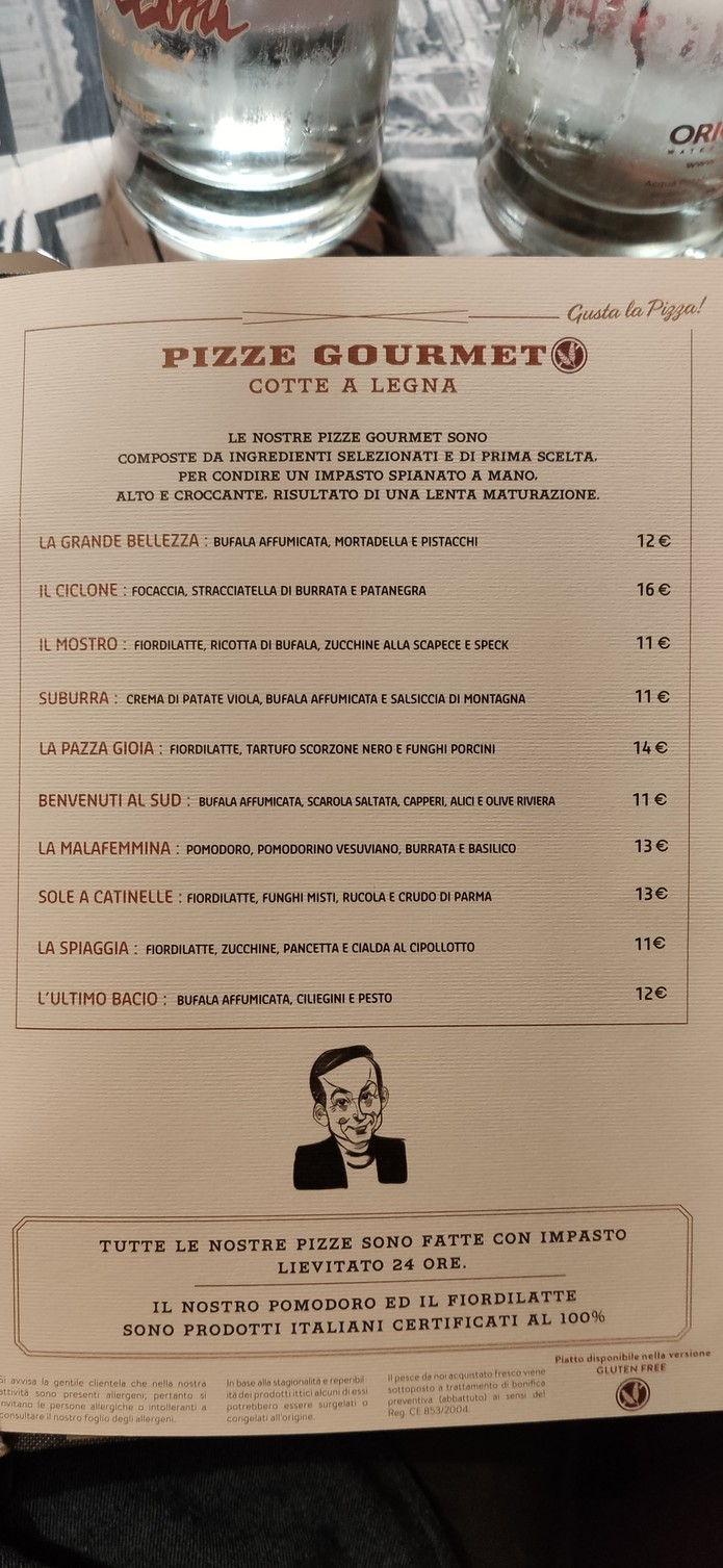 I Vitelloni CIAMPINO menu 6