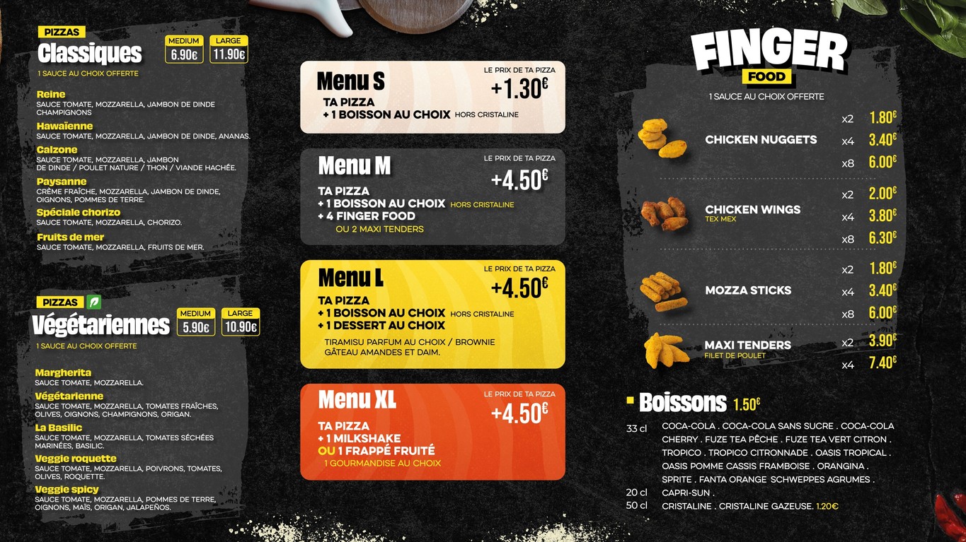 Five Pizza Original - Paris 18 menu 2