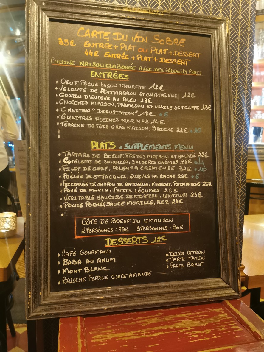 Le Vin Sobre menu 2