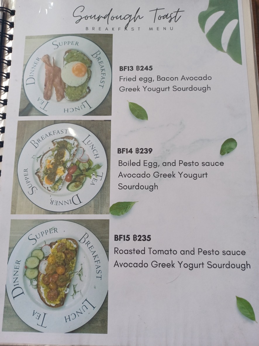 Charita Cafe' menu 2