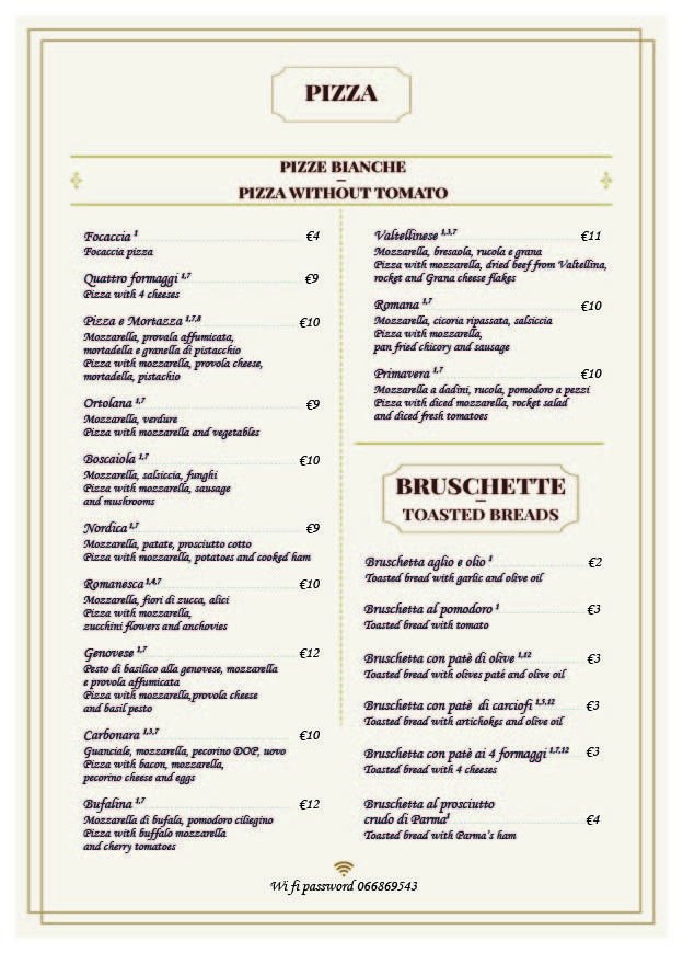 Trattoria Polese menu 3
