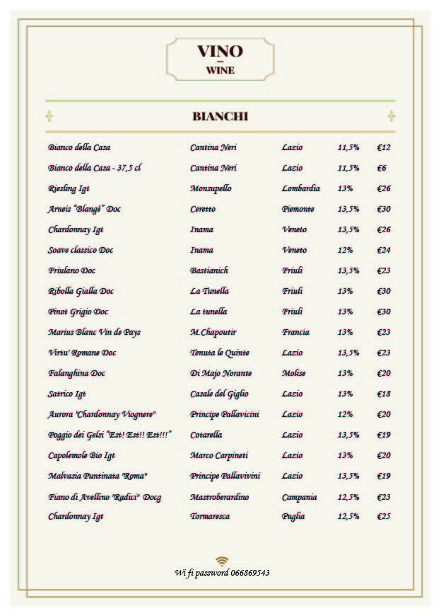 Trattoria Polese menu 5