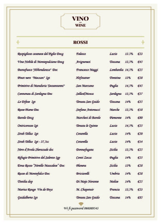 Trattoria Polese menu 7