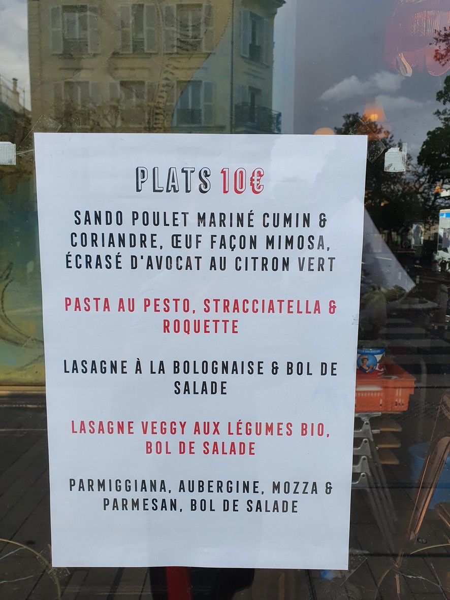 Sauvage menu 2