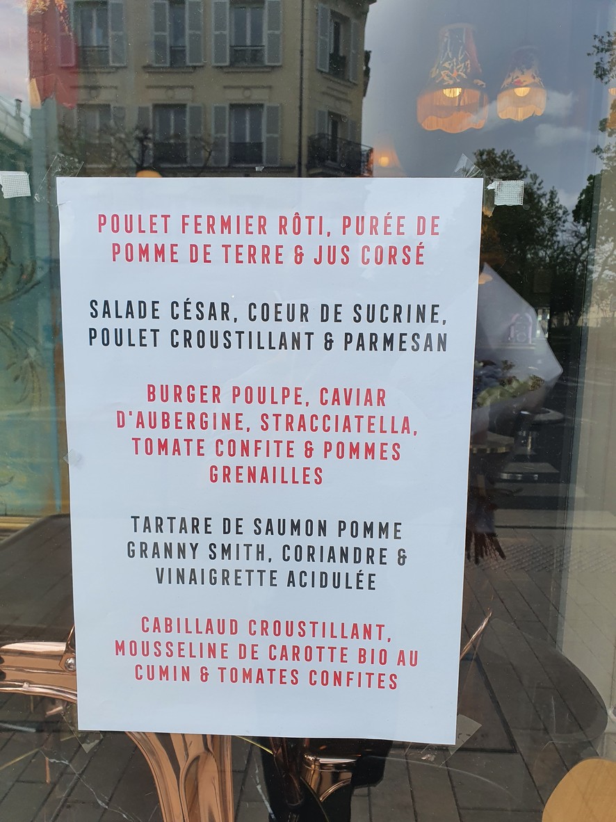 Sauvage menu 3
