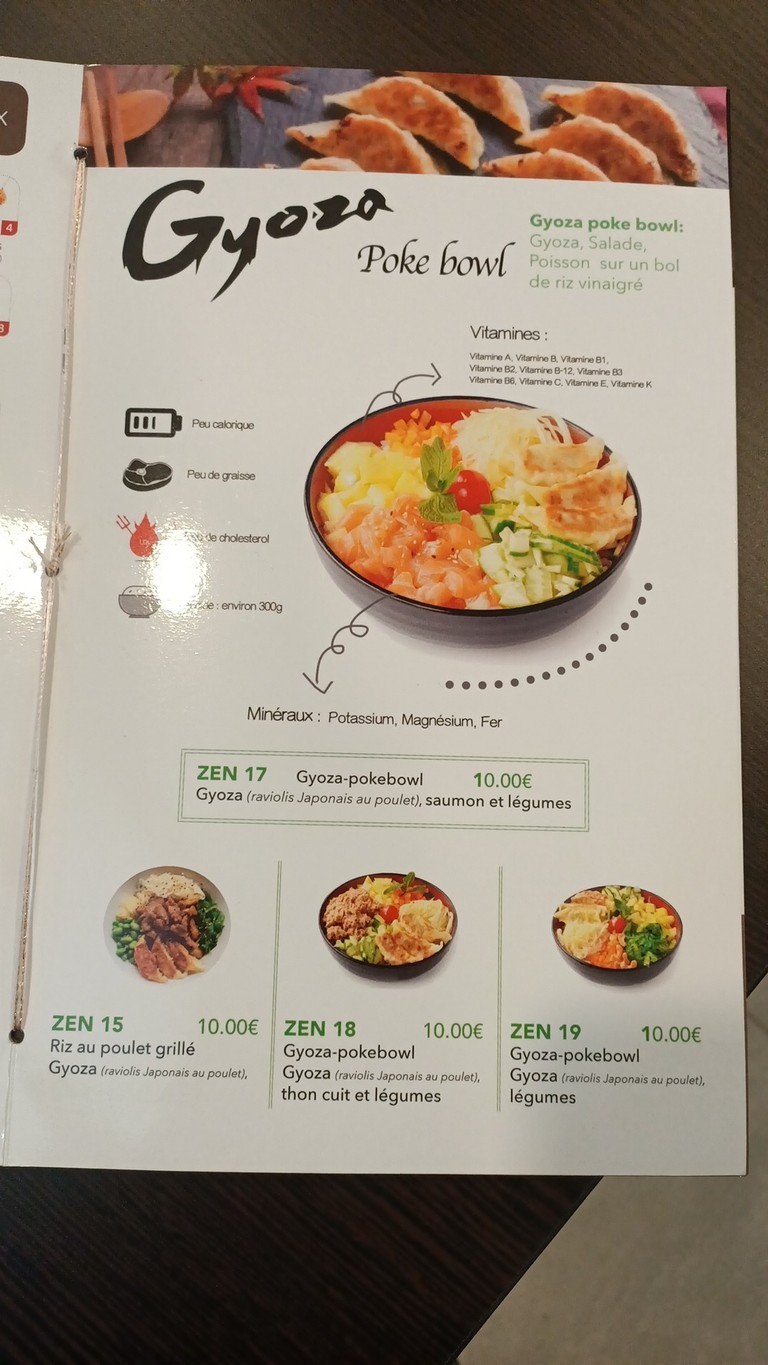 Sushi zen menu 2