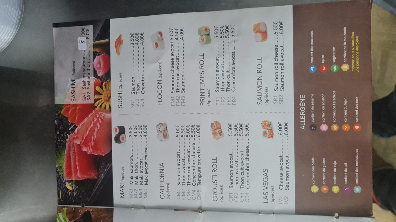 Sushi zen menu 4