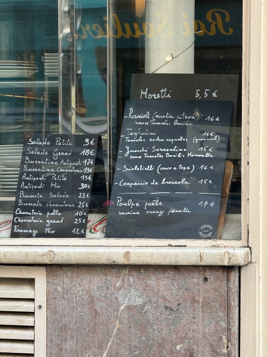 Premiata Drogheria Baroni menu 1