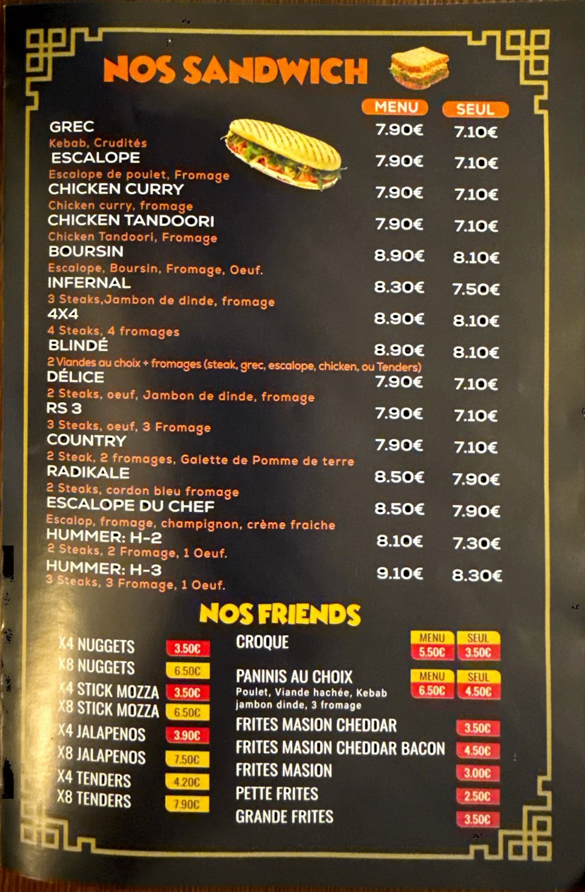 Feal Time menu 2