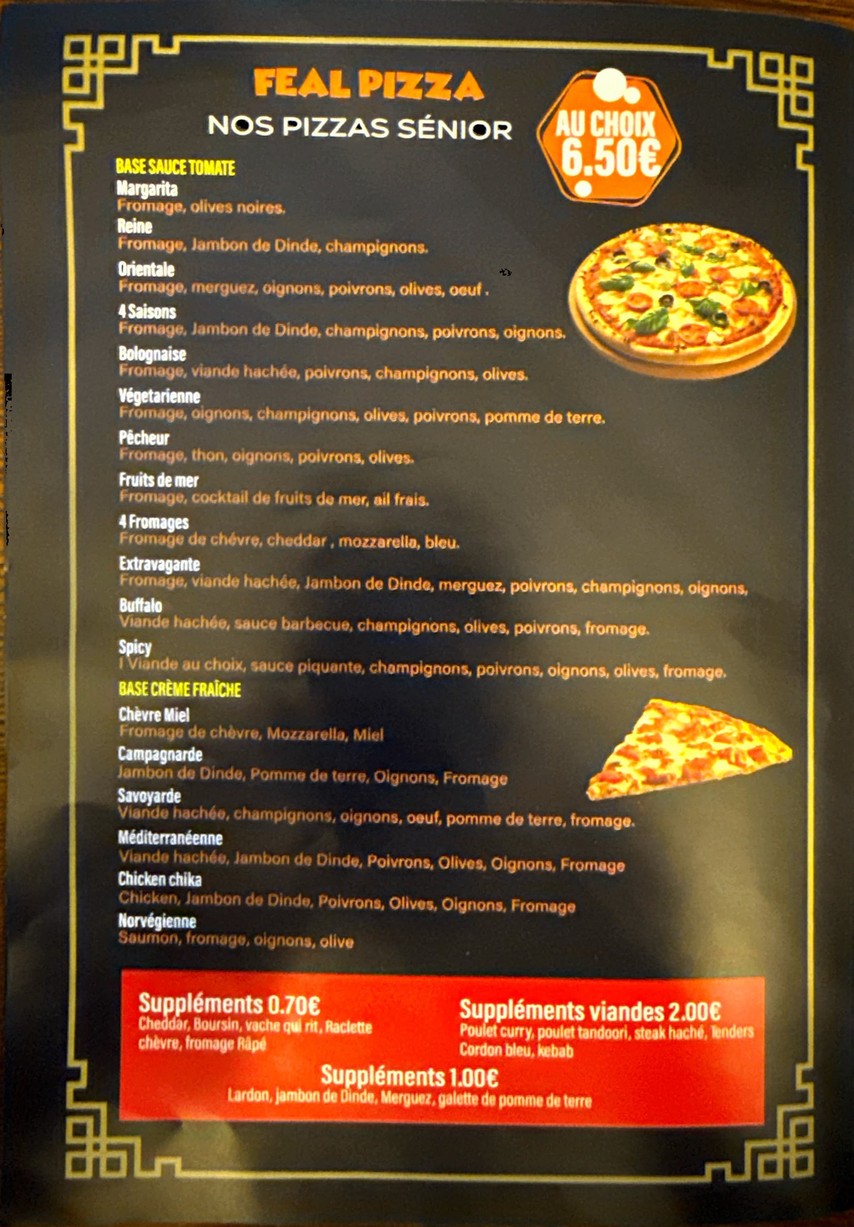 Feal Time menu 3