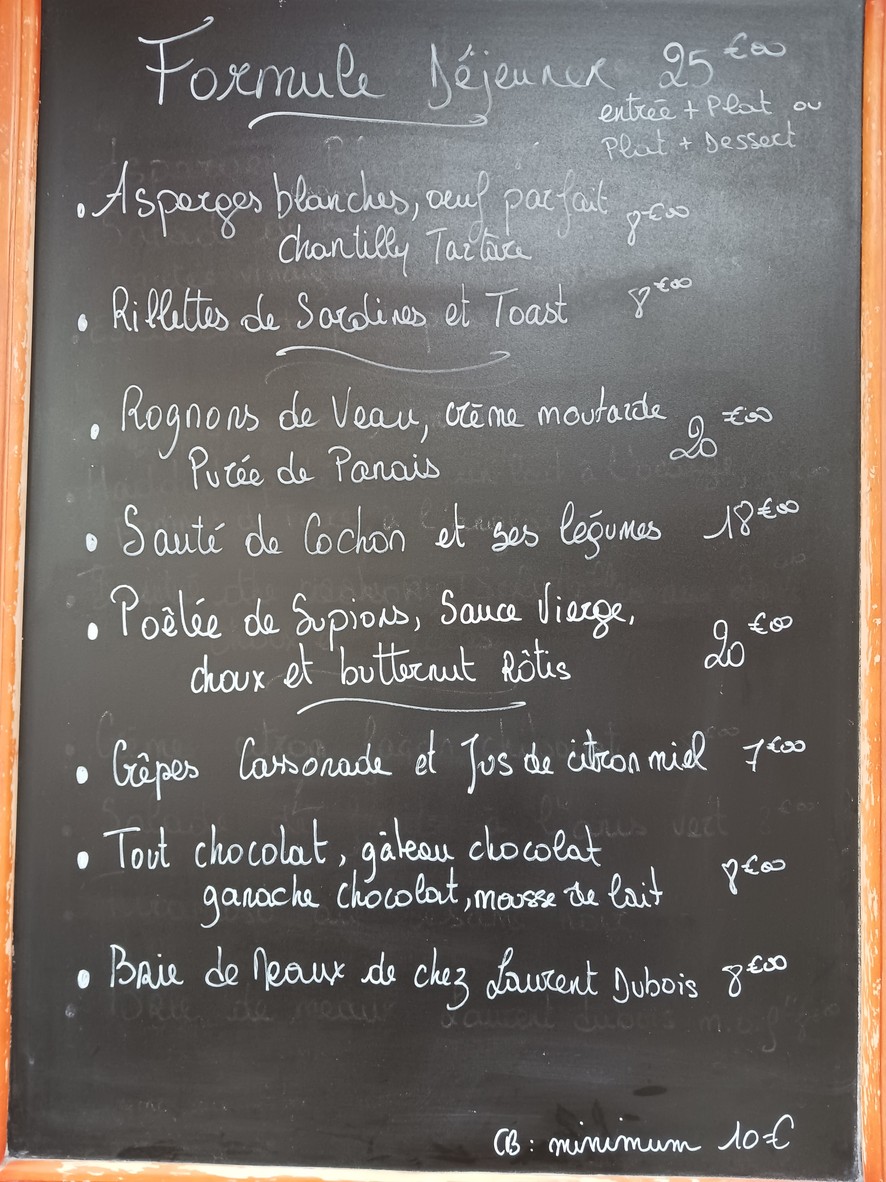 Chez annette menu 2
