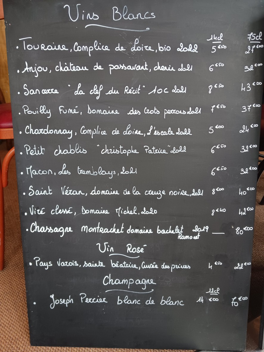 Chez annette menu 3