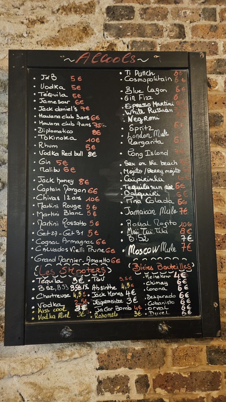2 Bis Café menu 3