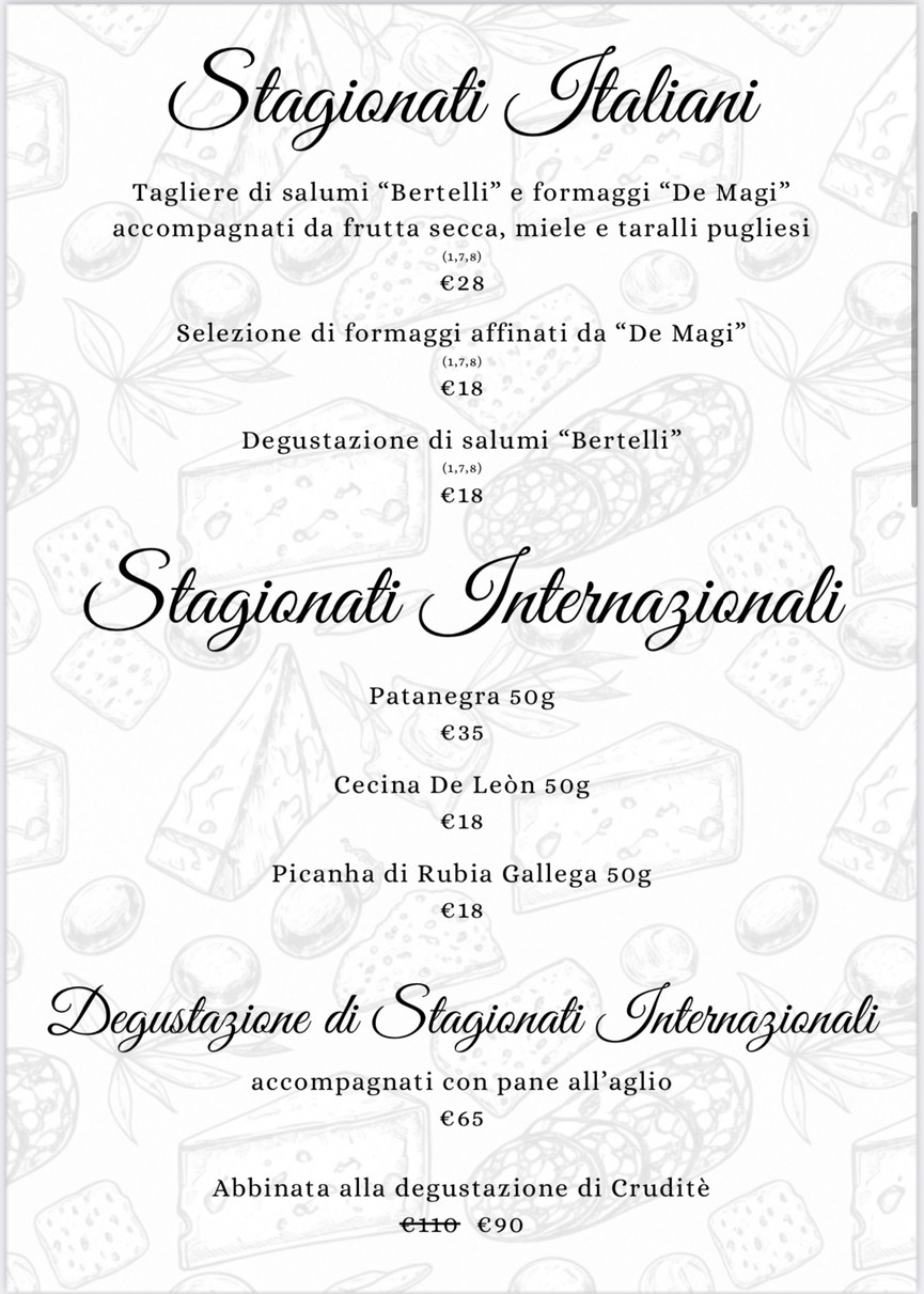 Sapori d'Italia menu 4