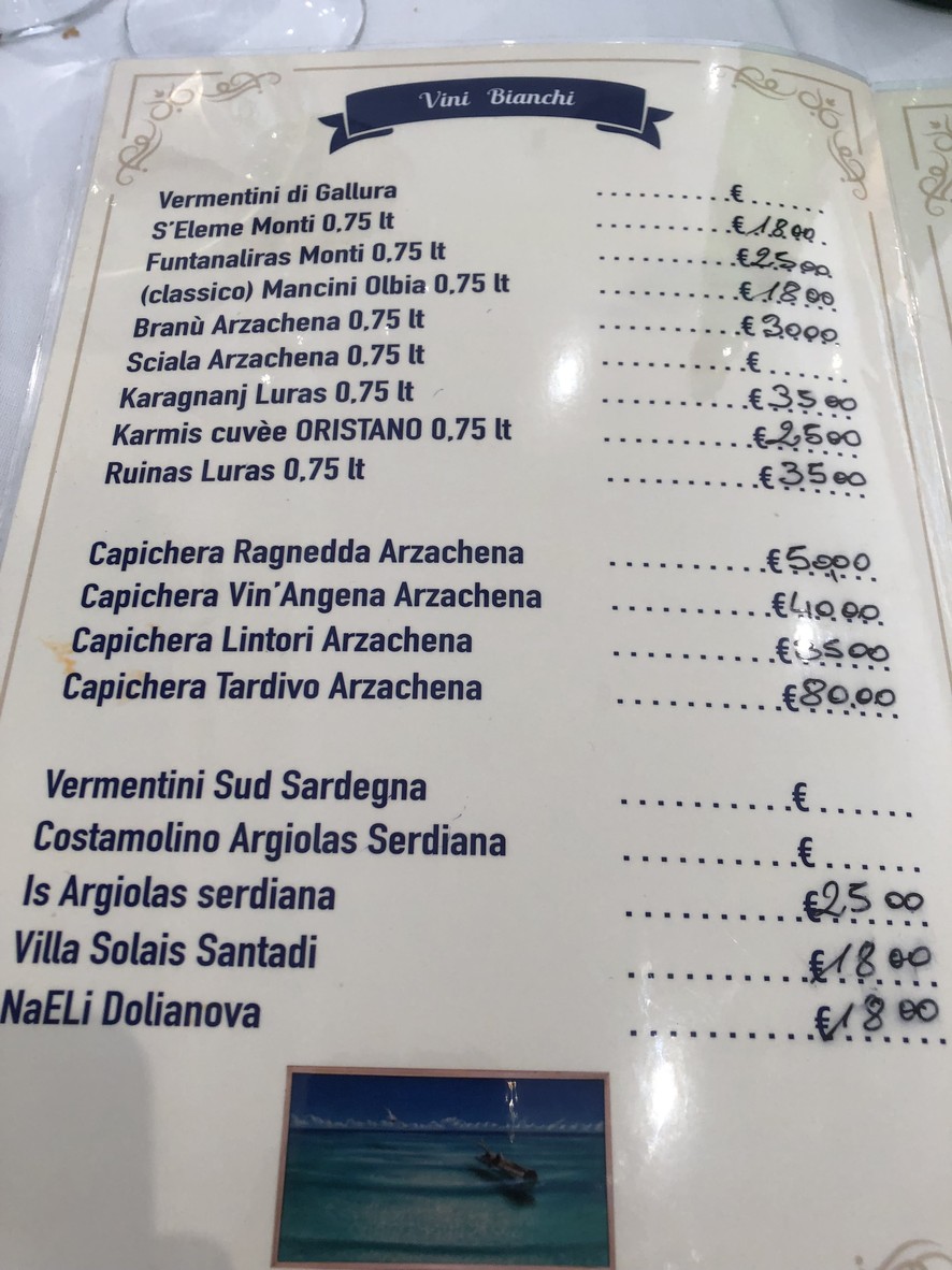 Il Campidano menu 2