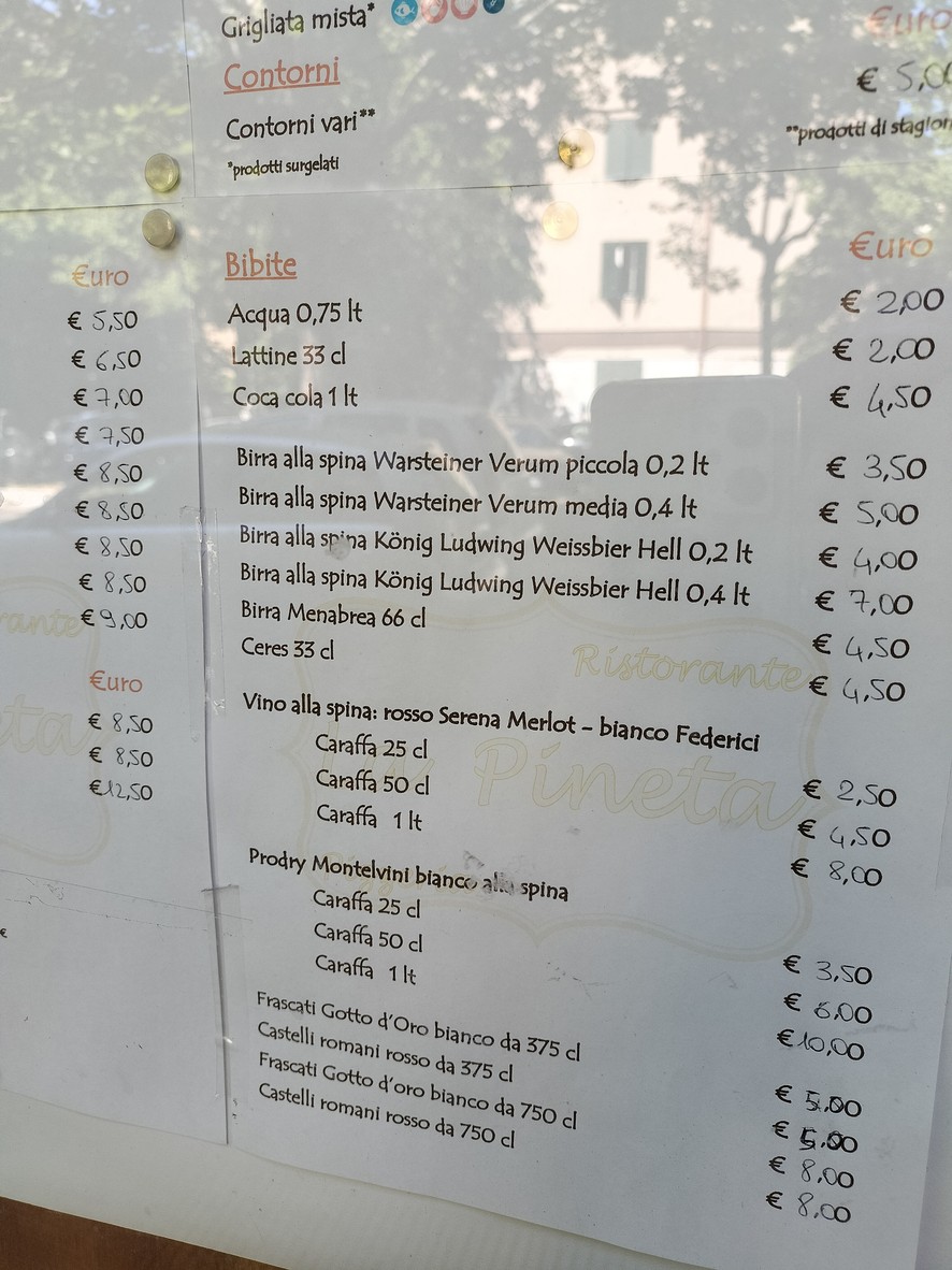 Trattoria Pizzeria La Pineta menu 3