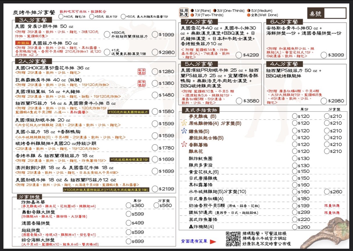 Shuǐniúchéng Měishì Tànkǎo Niúpái (Gǔtíng) menu 2